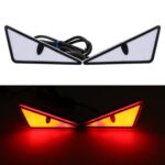 2pcs Motorcycle License Plate Screw Light Modifications Universal Decorative Car Lights, Triangle Light Red