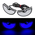 2pcs Motorcycle License Plate Screw Light Modifications Universal Decorative Car Lights, Semicircular Light Blue