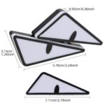 2pcs Motorcycle License Plate Screw Light Modifications Universal Decorative Car Lights, Triangle Light Blue - Imagen 3