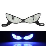 Motorcycle License Plate Screw Light Universal Decorative Accessory Headlight for Customization, Cat Eye Light Red Blue Flashing