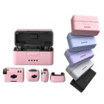 For DJI Mic Mini aMagisn MP01 Silicone Protective Case, 3 In 1 Purple - Imagen 2