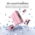 For DJI Mic Mini aMagisn MP01 Silicone Protective Case, 3 In 1 Gray - Imagen 3