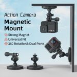 3 In 1 Magnetic Ball Head Mount Camera Strong Magnetic Universal Ball Head Dual Interface, 3 In 1 Magnetic - Imagen 2