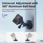 3 In 1 Magnetic Ball Head Mount Camera Strong Magnetic Universal Ball Head Dual Interface, 3 In 1 Magnetic - Imagen 4