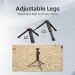 Flymile Extendable Mini Tripod With 1/4-Inch Screw For Action Cameras, Nut Adapter Set - Imagen 7