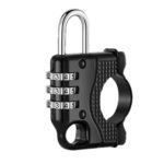 Motorcycle Bicycle Multifunctional Safety Anti-theft Helmet Hook Lock, Three-digit Password Lock