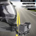 Soporte de mentón para casco giratorio de 360 grados para cámara GoPro HERO/Insta360/DJI Osmo Action POV - Imagen 2