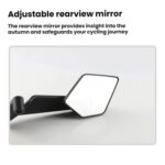 Espejo retrovisor universal tipo ala de viento de aleación de aluminio para motocicleta, Blue Mirror - Imagen 3