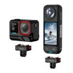 Flymile Plastic Magnetic Quick-Release Base For Insta360 Ace Pro 2/X5/X4/X3/X2/Ace Pro/Ace, 2-claw - Imagen 2