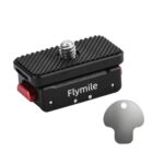 Flymile Magnetic Quick-Release Base 1/4 Inch Thread Foldable Extension Kit for Insta360 Ace Pro 2/Ace Pro/Ace/X5/X4/X3/X2, 1/4 Inch Thread Foldable Kit