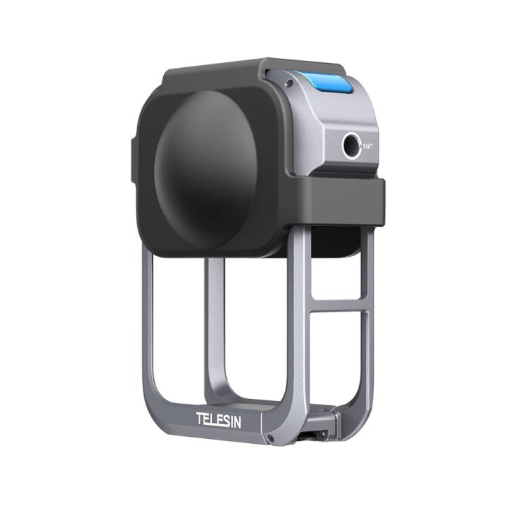 TBD0606178301A.jpg For DJI Osmo 360 TELESIN Aluminum Alloy Protective Cage Expansion Frame with Lens Cover, Aluminum Alloy Cage - Imagen 1