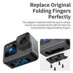 aMagisn Magnetic Quick Release Adapter for GoPro HERO13/12/11/10/9/8/11 Mini/MAX, Separate Base Unit - Imagen 4
