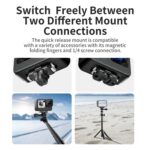 aMagisn Magnetic Quick Release Adapter for GoPro HERO13/12/11/10/9/8/11 Mini/MAX, Separate Base Unit - Imagen 8