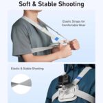 TELESIN S2-CGP-01GY Universal Action Camera Chest Belt Bracket Quick Release Chest Strap Mount, S2-CGP-01GY - Imagen 4