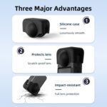 For DJI Osmo 360 Camera Silicone Lens Cap Dustproof & Anti-Scratch Lens Cover Protector - Imagen 4