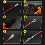 Juego de 360 piezas de insertos de resorte y tapas para bloques de terminales de prensado en frío., 360pcs /Set Iron - Imagen 6