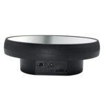 Espejo multiusos con disco giratorio eléctrico, alimentado por batería o USB. Soporte para exhibición en vivo de fotografía., 16cm Black