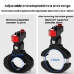 Action Camera Magnetic Quick Release Bike Mount, For GoPro HERO13 Black /12 Black /11 Black/10 Black/9 Black/8 Black, 360 Degree Damping Rotary - Imagen 3
