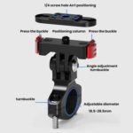 Action Camera Magnetic Quick Release Bike Mount, For GoPro HERO13 Black /12 Black /11 Black/10 Black/9 Black/8 Black, 180 Degree Adjustable - Imagen 4