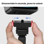 Action Camera Magnetic Quick Release Bike Mount, For GoPro HERO13 Black /12 Black /11 Black/10 Black/9 Black/8 Black, 180 Degree Adjustable - Imagen 9