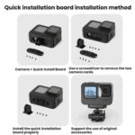 Action Camera Magnetic Quick Release Bike Mount, For GoPro HERO13 Black /12 Black /11 Black/10 Black/9 Black/8 Black, 180 Degree Adjustable - Imagen 10