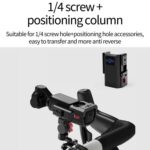 Bicycle Stem Camera Mount Cycling Front Light Bracket For Shooting, 1/4 Front Rear Adjustment - Imagen 2