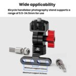 Bicycle Stem Camera Mount Cycling Front Light Bracket For Shooting, 1/4 Arri Positioning - Imagen 3