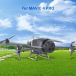 For DJI Mavic 4 Pro Drone YX  Foldable Heightening Landing Gear with Reflective Strips - Imagen 2