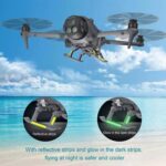 For DJI Mavic 4 Pro Drone YX  Foldable Heightening Landing Gear with Reflective Strips - Imagen 4