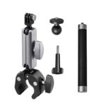 For GoPro / DJI / Insta 360 Action Cameras Cycling Bracket Bike Motorcycle Handlebar Mount, With 15cm Extension Rod