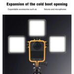 For DJI Osmo 360 Camera CQT Expansion Frame Anti-Scratch & Shockproof Protector, Cold Shoe Black - Imagen 5