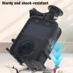 For DJI Osmo 360 Camera CQT Expansion Frame Anti-Scratch & Shockproof Protector, Cold Shoe Black - Imagen 7