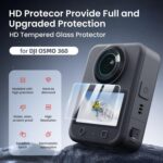 For DJI Osmo 360 Camera AMagisn HD Tempered Glass Screen Protector, 2 Sets - Imagen 2