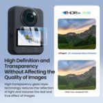 For DJI Osmo 360 Camera AMagisn HD Tempered Glass Screen Protector, 2 Sets - Imagen 5