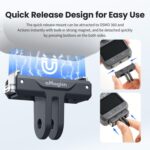 For DJI Osmo 360/Action 5 Pro/4/3 aMagisn Magnetic Quick-Release Adapter Plastic Snap-On Base, AA25 - Imagen 3