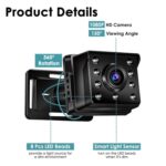 Monitor de bebé para coche de 4,3 pulgadas, HD 1080P. - Imagen 3