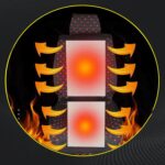 Almohadilla calefactora universal de 12 V para asientos de coche en invierno, Set 8: 5-gear + 2 Seats (4 Heating Pads) - Imagen 4