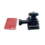 3sets 1/4 Screw Adapter Quick-Release Base Motorcycle Helmet Accessory Base, Arc Shape - Imagen 2