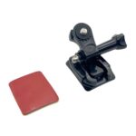 3sets 1/4 Screw Adapter Quick-Release Base Motorcycle Helmet Accessory Base, Arc Shape - Imagen 3