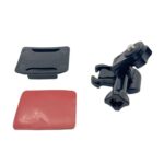 3sets 1/4 Screw Adapter Quick-Release Base Motorcycle Helmet Accessory Base, Arc Shape - Imagen 4
