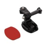 3sets 1/4 Screw Adapter Quick-Release Base Motorcycle Helmet Accessory Base, Plane - Imagen 2