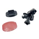3sets 1/4 Screw Adapter Quick-Release Base Motorcycle Helmet Accessory Base, Plane - Imagen 3