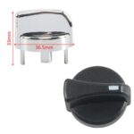 Perilla de control del aire acondicionado y la calefacción para automóviles Peterbilt, Black 3pcs - Imagen 2