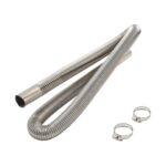 Tubo de escape roscado de acero inoxidable para calentador de estacionamiento, 100CM