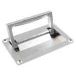 Manija invisible plegable empotrada para escotillas de cubierta de caravanas y barcos, Silver