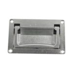 Manija invisible plegable empotrada para escotillas de cubierta de caravanas y barcos, Silver - Imagen 2