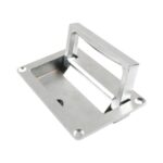 Manija invisible plegable empotrada para escotillas de cubierta de caravanas y barcos, Silver with Screws - Imagen 3