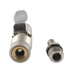 Manómetro de presión de aire para coche, boquilla de bomba de aire autoblocante de estilo alemán, Black A10499-02 - Imagen 4