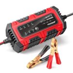 Cargador de batería inteligente FOXSUR de 6V/12V y 1.5A, mantenedor de baterías de plomo-ácido de 4AH a 30AH para motocicletas, automóviles y vehículos todo terreno., UK Plug