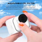 For Insta360 Go Ultra BRDRC Lens Filter Camera Accessories, ND16 - Imagen 5